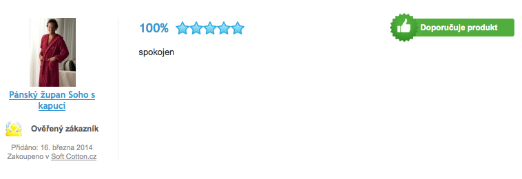 Recenze pánského županu SOHO SPORT Recenze pánského županu SOHO SPORT