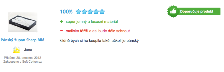 Recenze pánského županu SHARP v dárkovém balení Recenze pánského županu SHARP v dárkovém balení